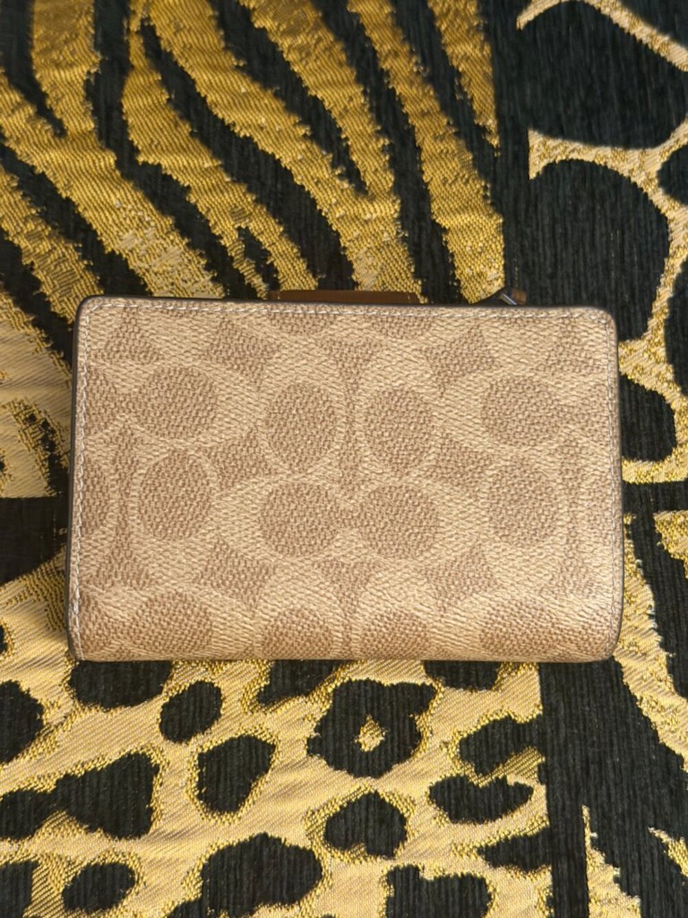 Coach 3 pc bundle Brown Signature Rowan, make up case, & wallet EXCELLENT - Picture 7 of 15